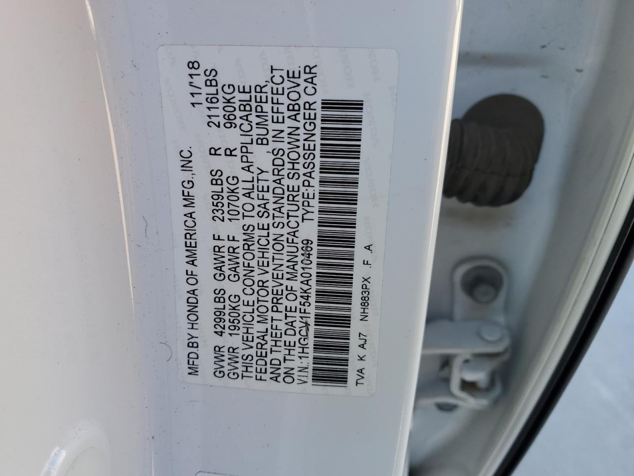2019 Honda Accord - Image 12