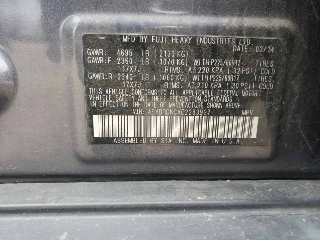 2014 Subaru Outback - Image 15