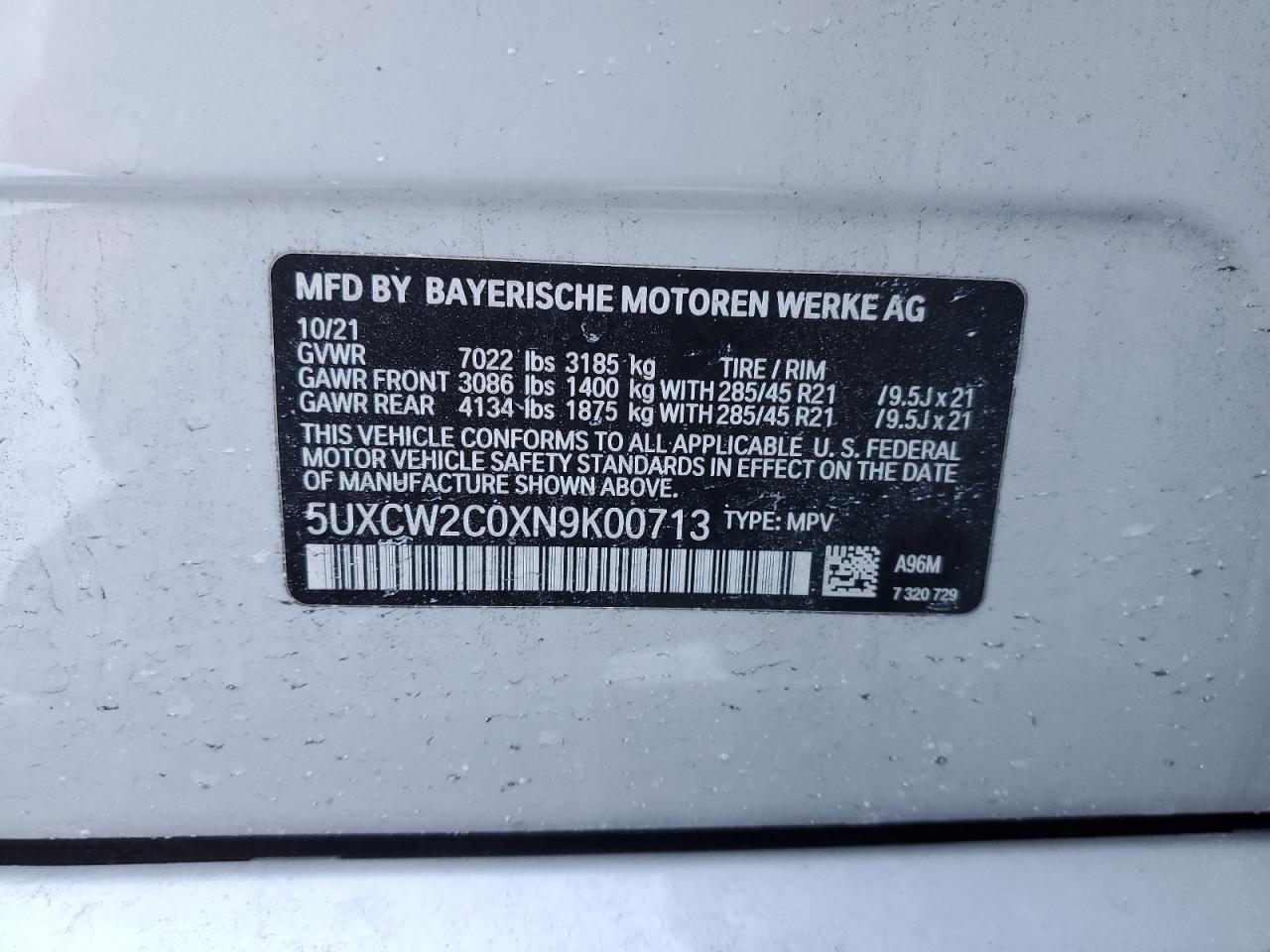 2022 BMW X7 - Image 13