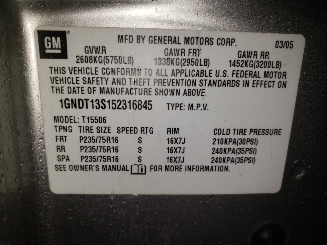 2005 Chevrolet TrailBlazer - Image 15