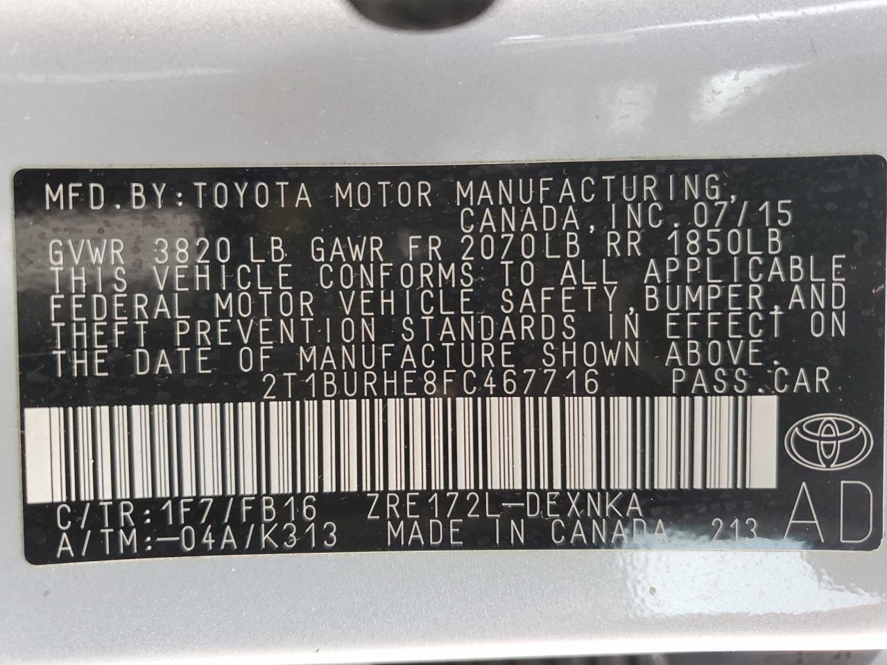 2015 Toyota Corolla - Image 12