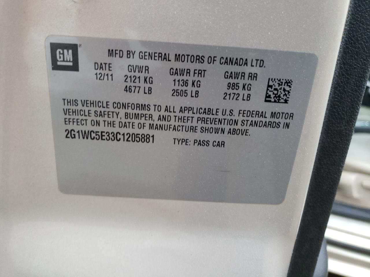 2012 Chevrolet Impala - Image 12