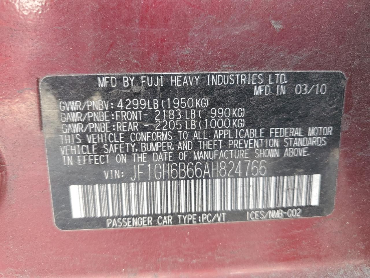 2010 Subaru Impreza - Image 12
