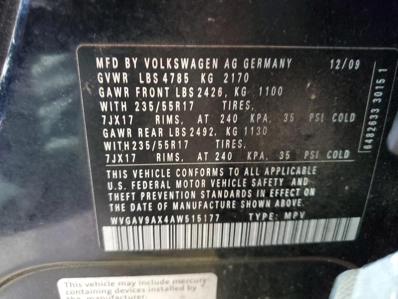 2010 Volkswagen Tiguan - Image 13