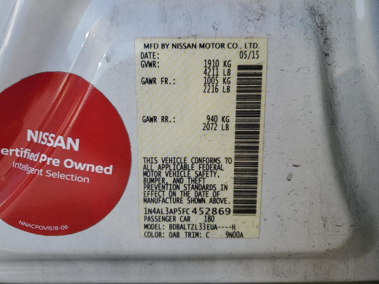2015 Nissan Altima - Image 12