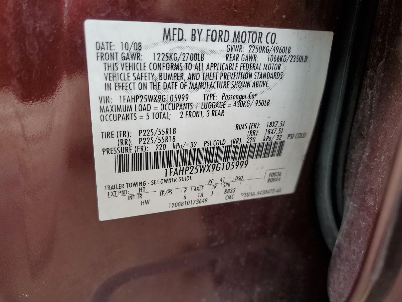 2009 Ford Taurus - Image 12