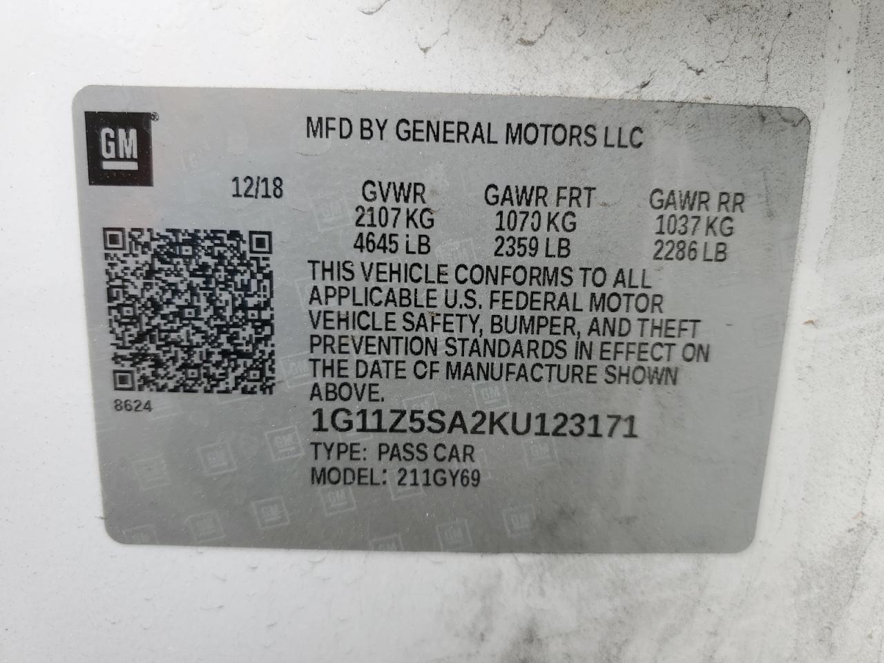 2019 Chevrolet Impala - Image 12
