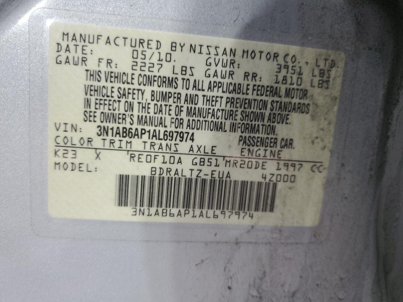 2010 Nissan Sentra - Image 14