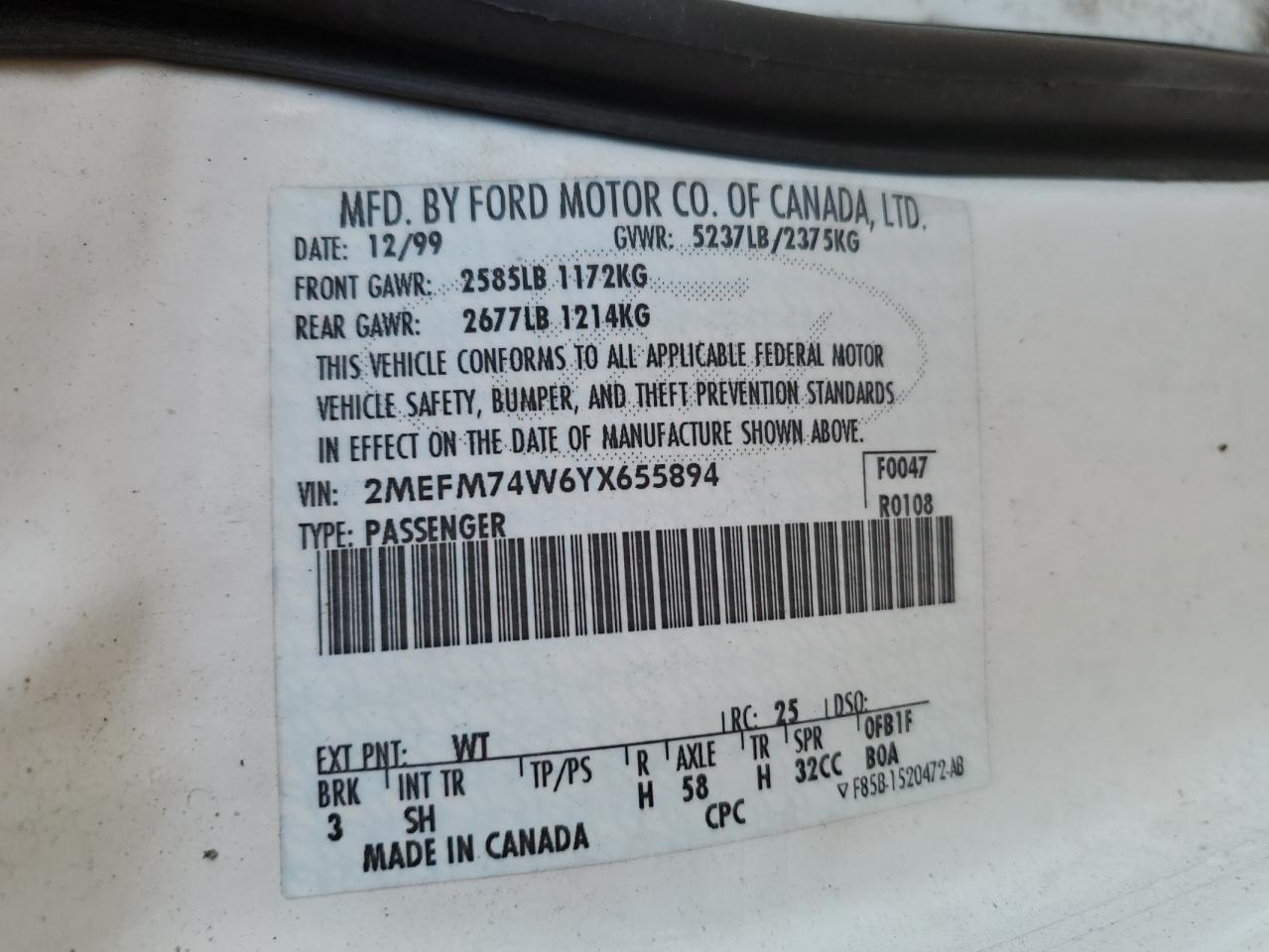 2000 Mercury Grand Marquis - Image 12
