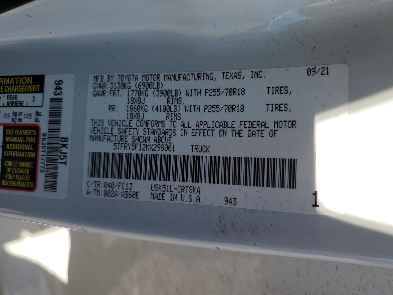 2021 Toyota Tundra - Image 13