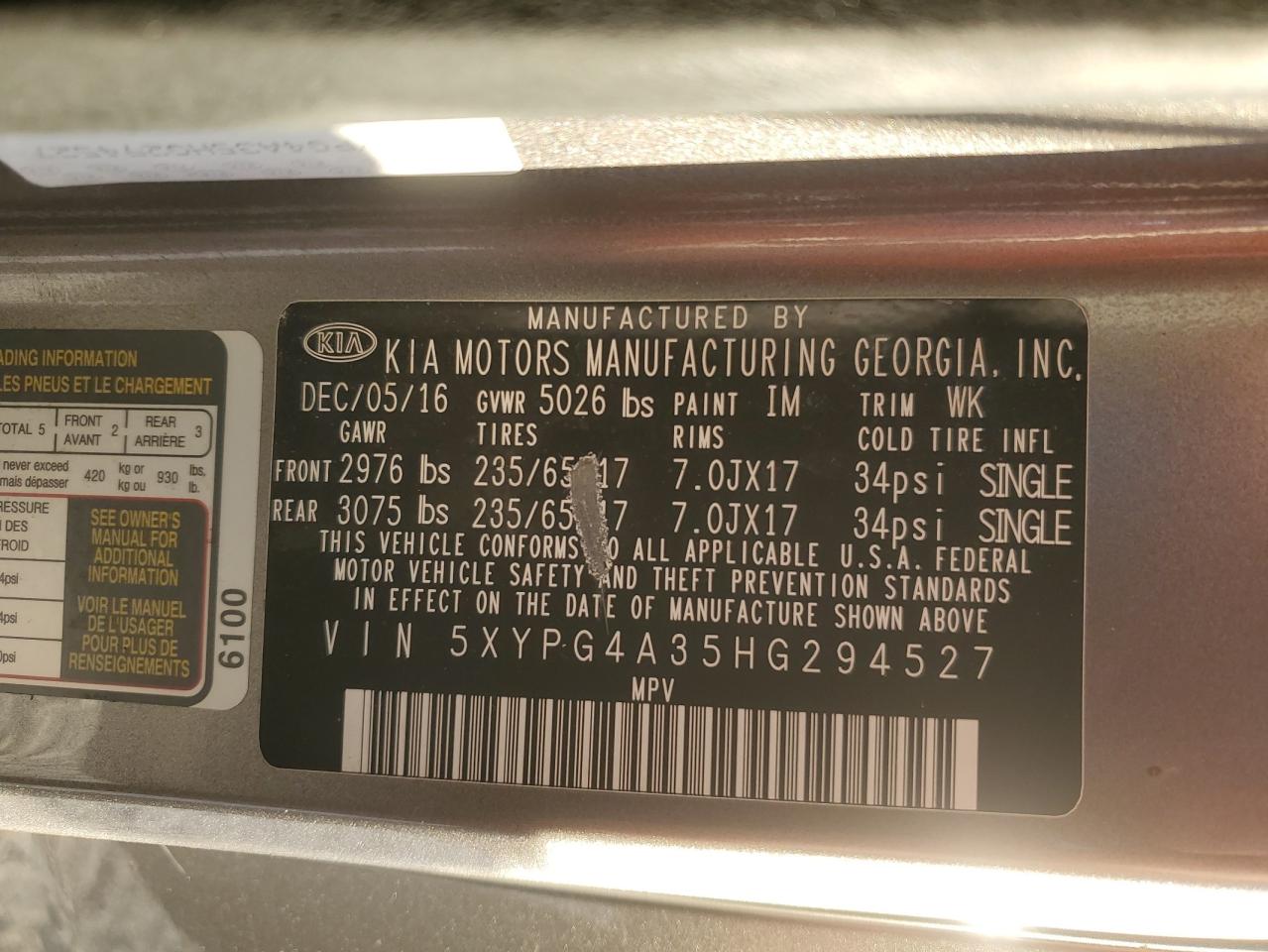 2017 Kia Sorento - Image 13