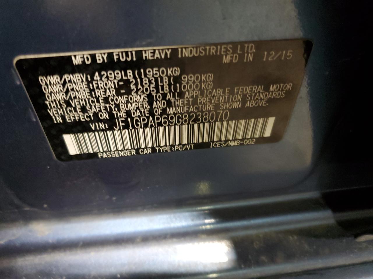 2016 Subaru Impreza - Image 14