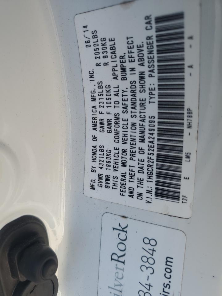 VIN 1HGCR2F52EA249095 2014 HONDA ACCORD no.12