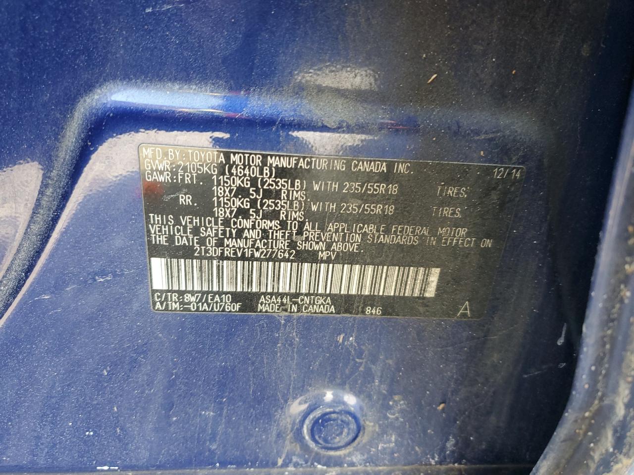 2015 Toyota RAV 4 - Image 13