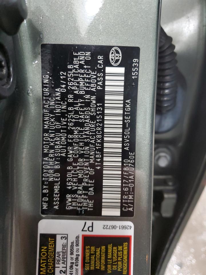 2012 Toyota Camry - Image 13
