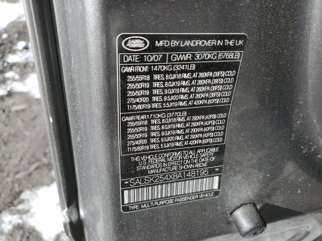 2008 Land Rover Range Rover - Image 13