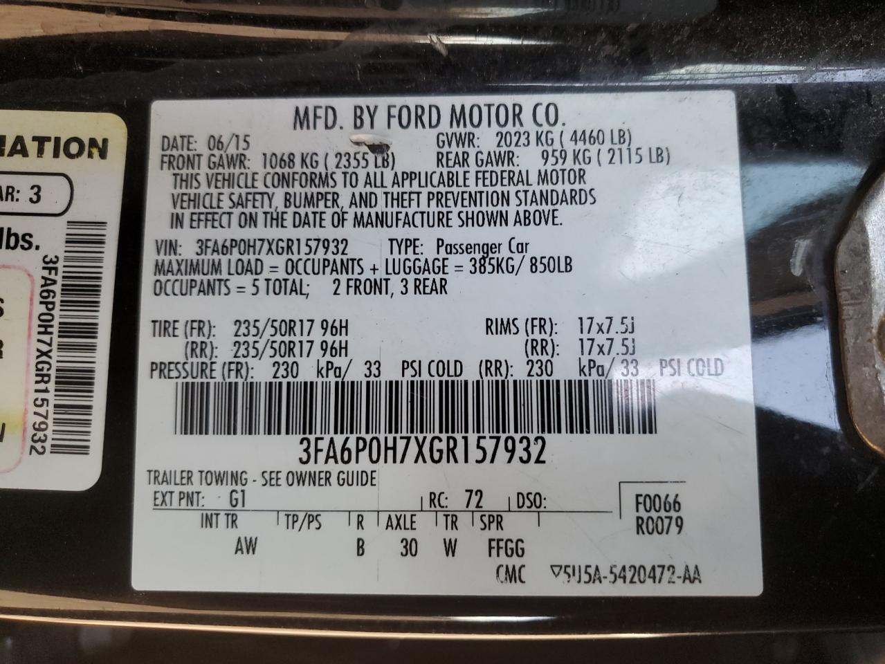 2016 Ford Fusion - Image 12