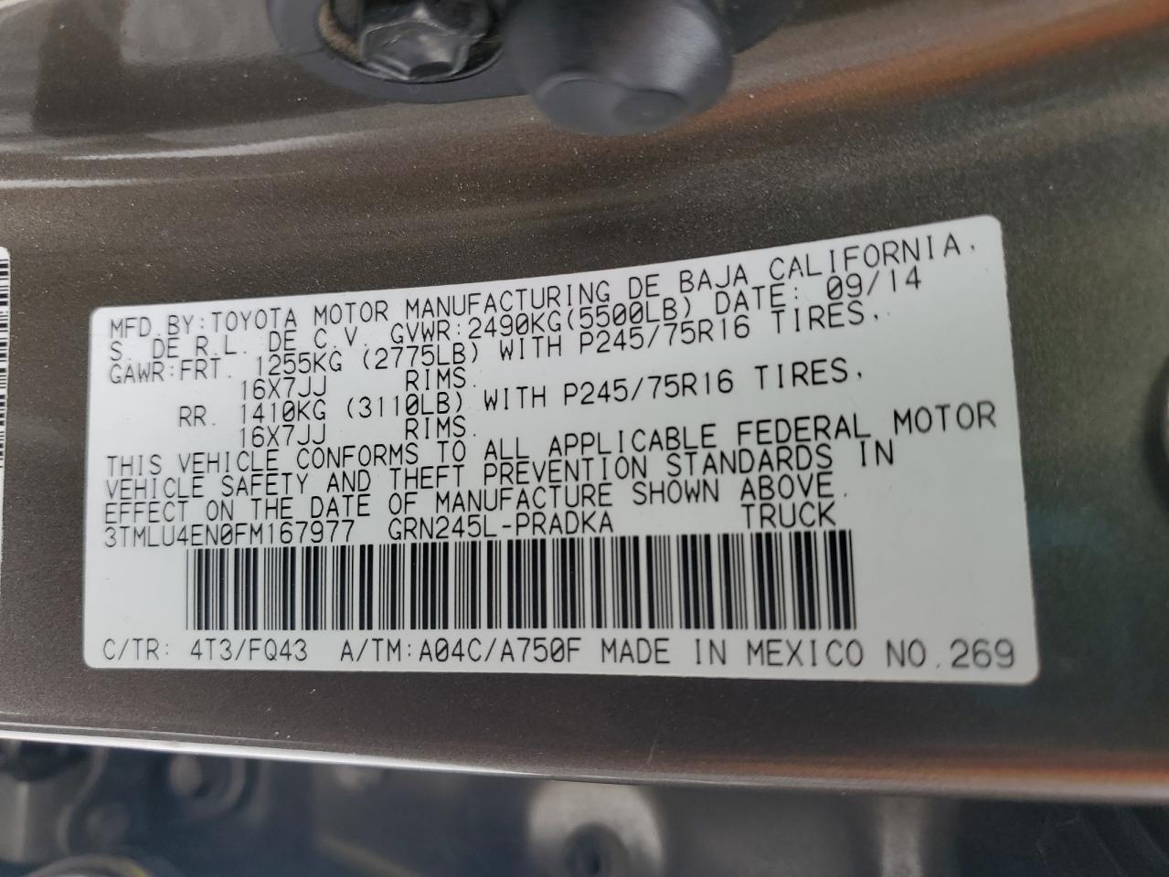 2015 Toyota Tacoma - Image 12