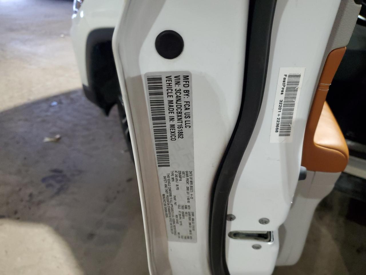 2022 Jeep Compass Limited VIN: 3C4NJDCBXNT161862 Lot: 41858565