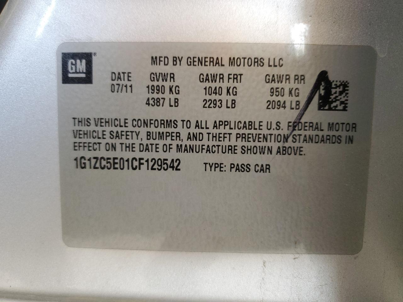 2012 Chevrolet Malibu - Image 12