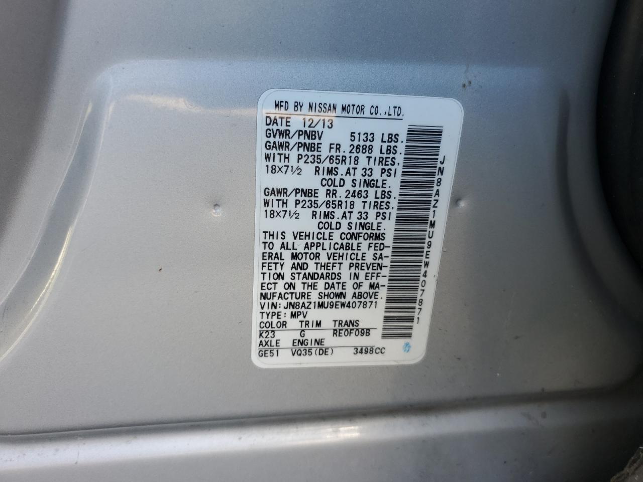 2014 Nissan Murano - Image 12