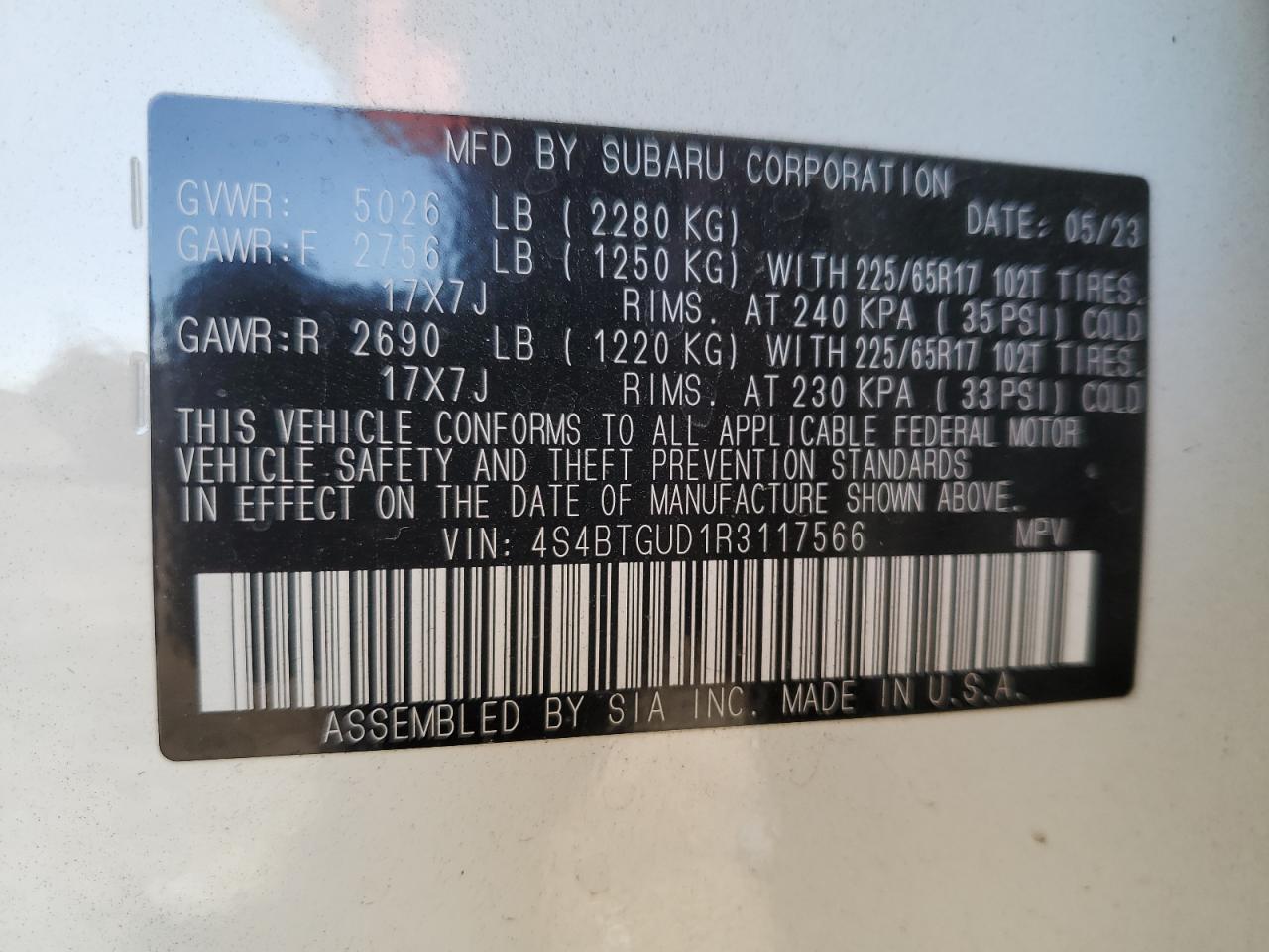 2024 Subaru Outback - Image 15