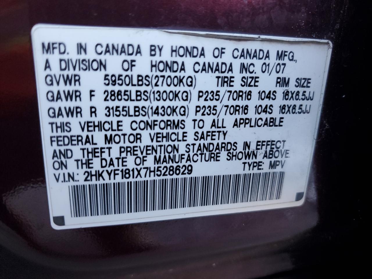 2007 Honda Pilot - Image 13