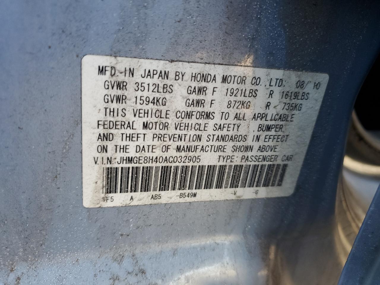 2010 Honda Fit - Image 12