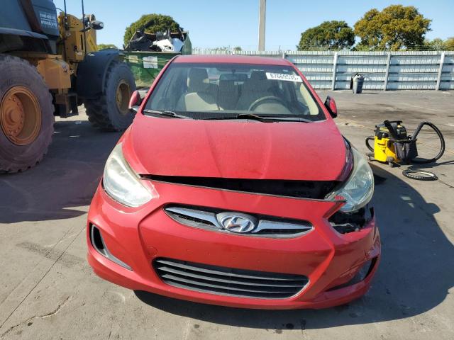  HYUNDAI ACCENT 2012 Czerwony