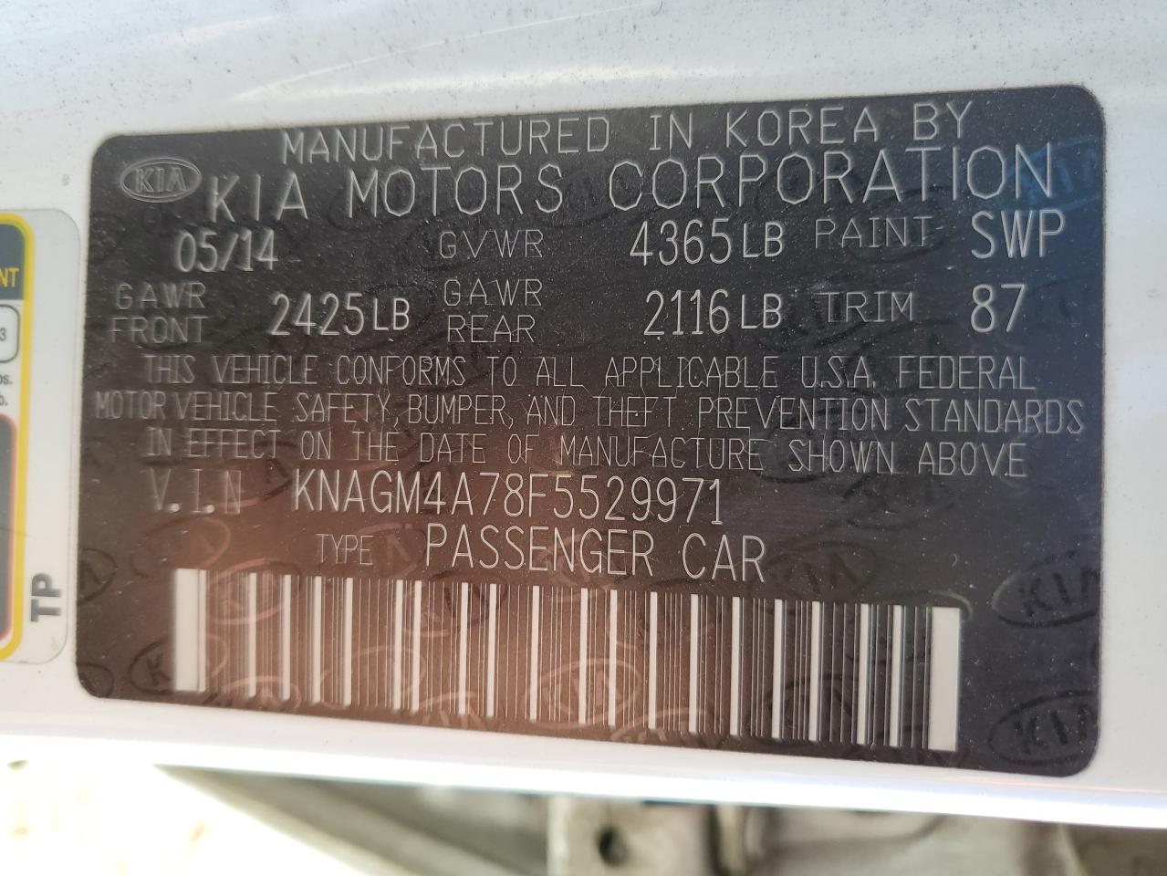 2015 Kia Optima - Image 13