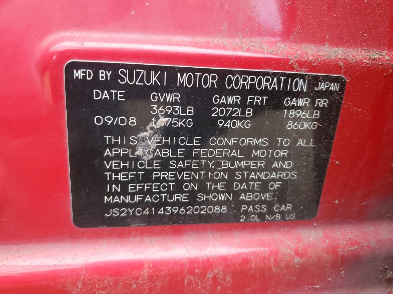 2009 Suzuki SX4 - Image 12