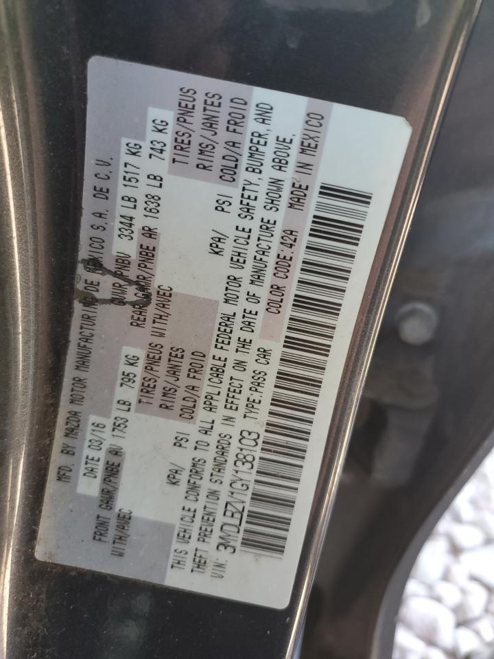 VIN 3MYDLBZV1GY138103 2016 TOYOTA SCION no.12