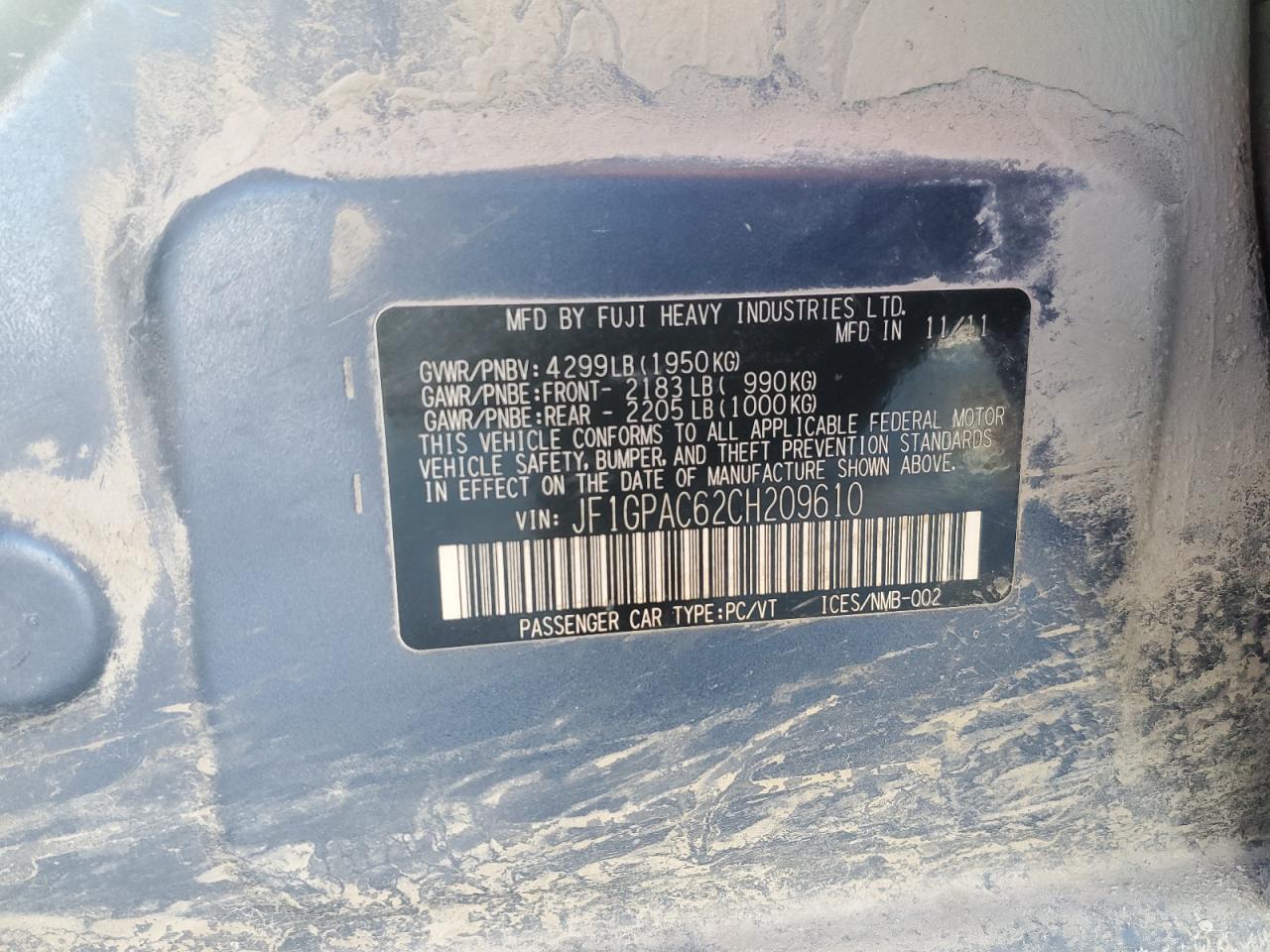 2012 Subaru Impreza - Image 15