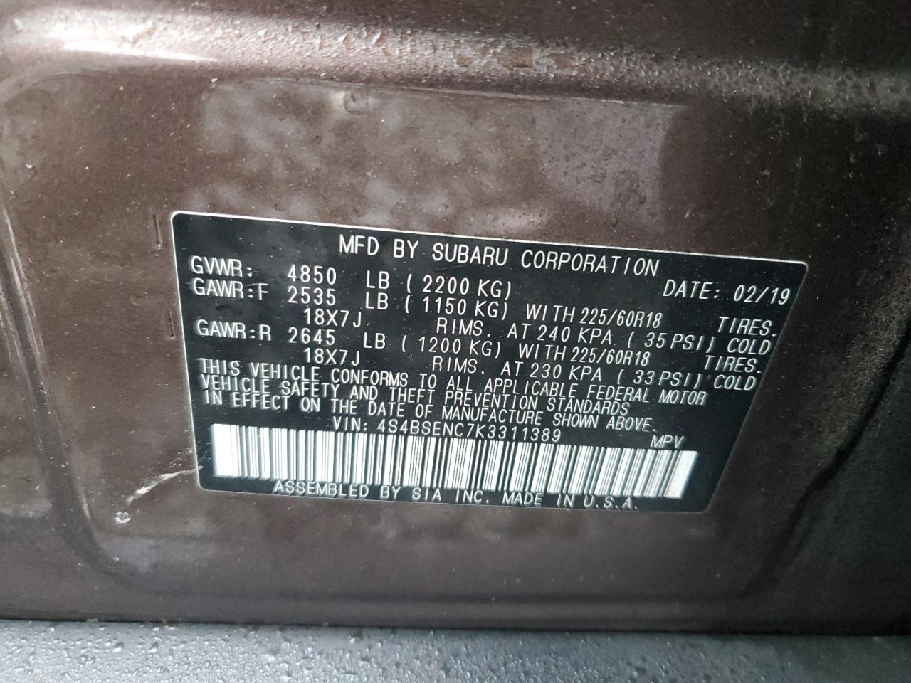 2019 Subaru Outback - Image 15