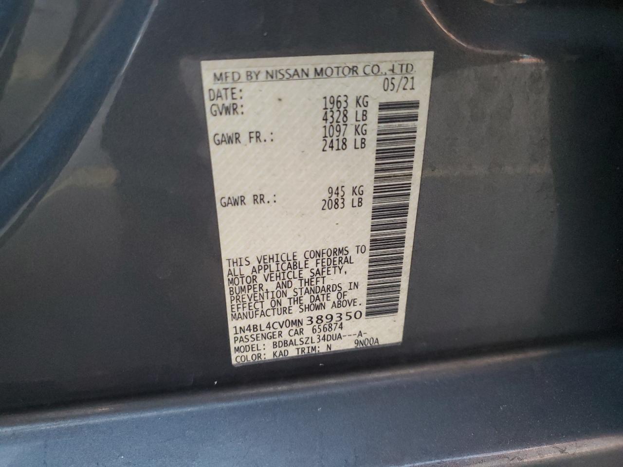 2021 Nissan Altima - Image 13