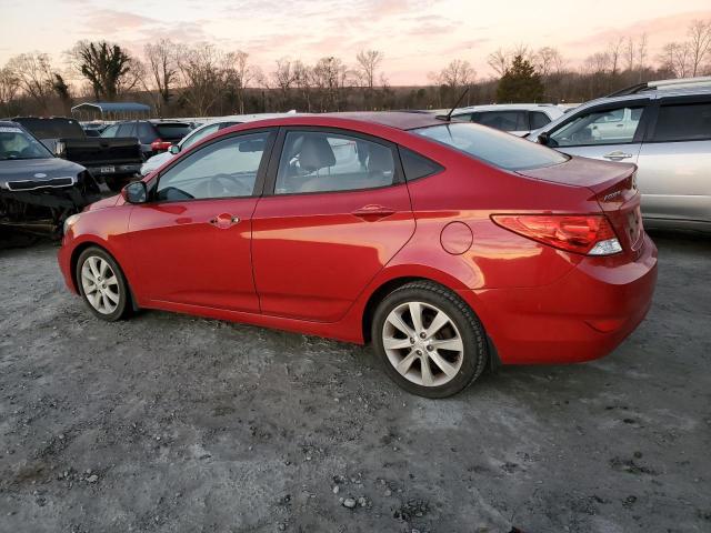  HYUNDAI ACCENT 2013 Czerwony