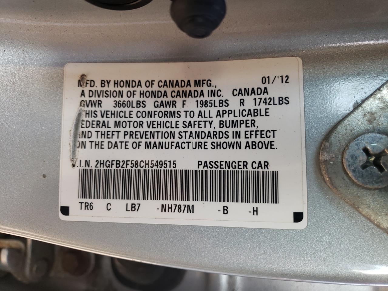 2012 Honda Civic - Image 12