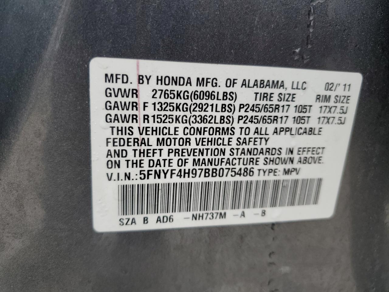2011 Honda Pilot - Image 13