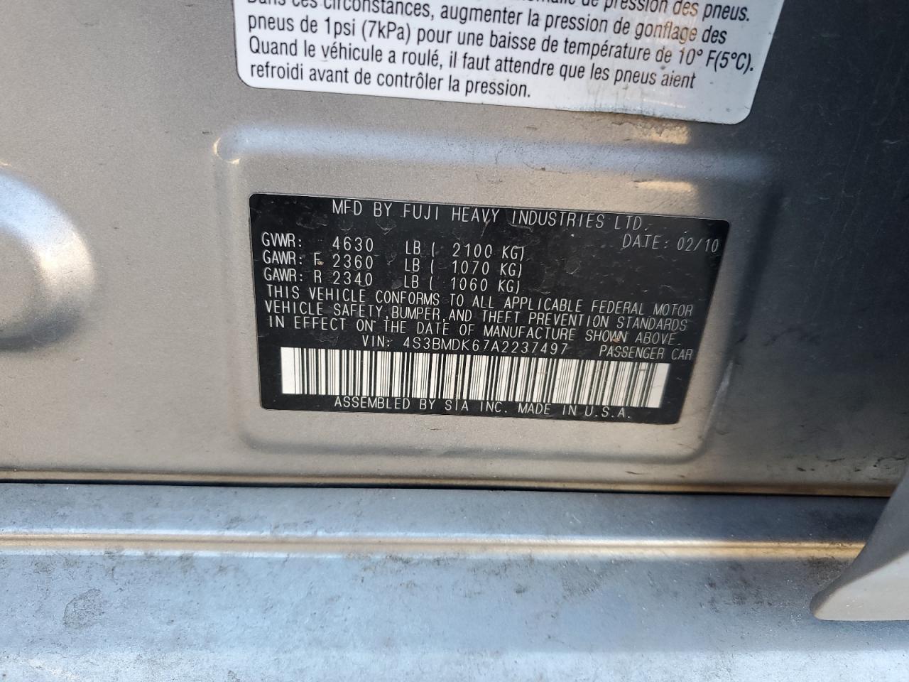 2010 Subaru Legacy - Image 14