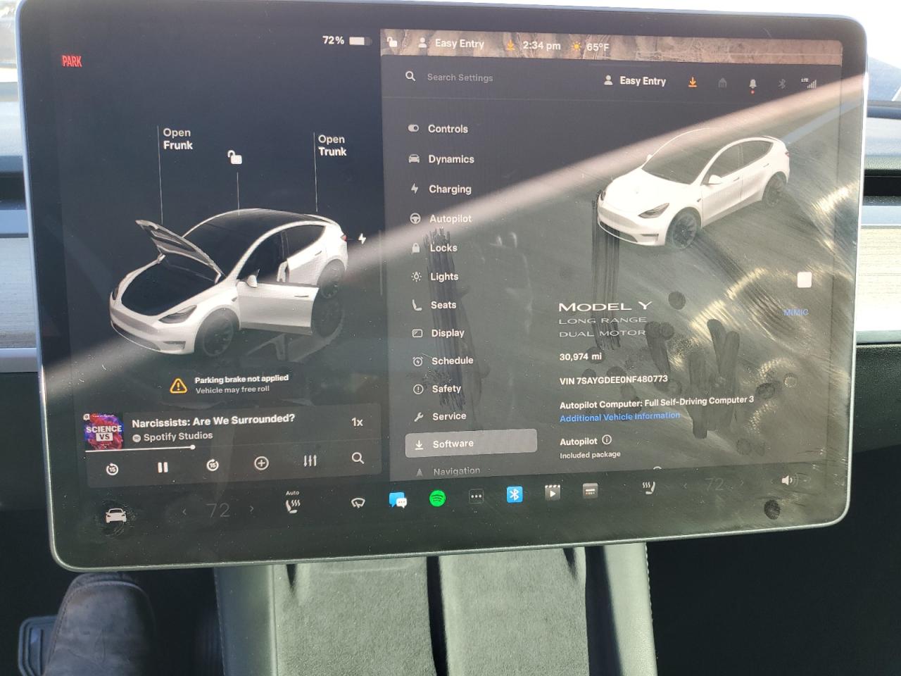 2022 Tesla Model Y VIN: 7SAYGDEE0NF480773 Lot: 87477004