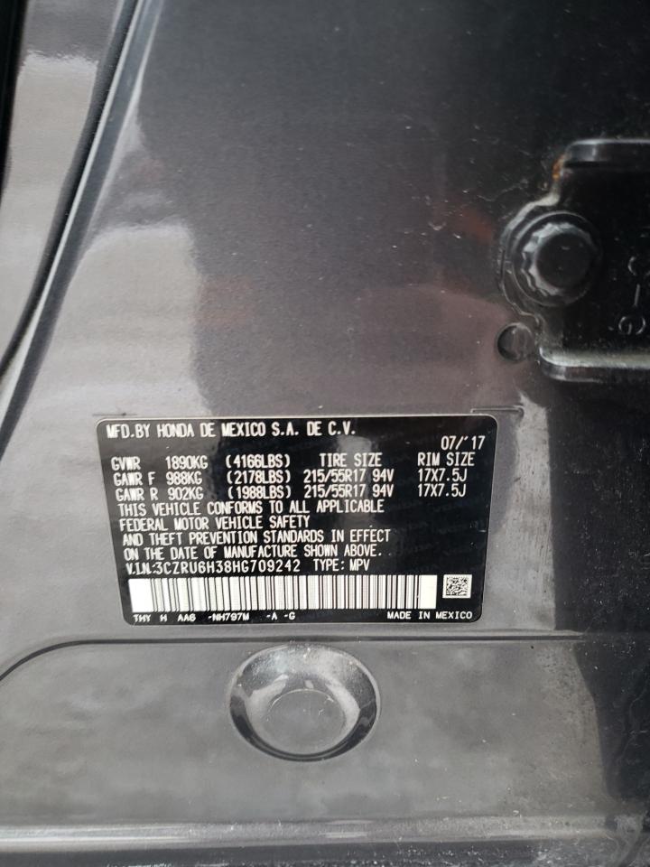 2017 Honda Hr-V Lx VIN: 3CZRU6H38H709242 Lot: 43234575