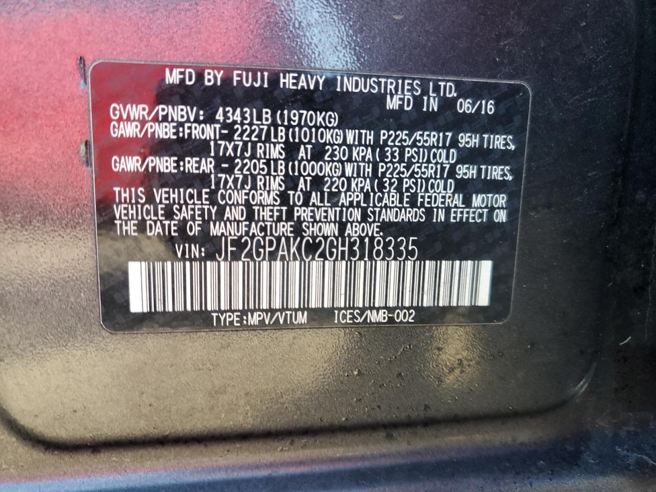 2016 Subaru XV - Image 13