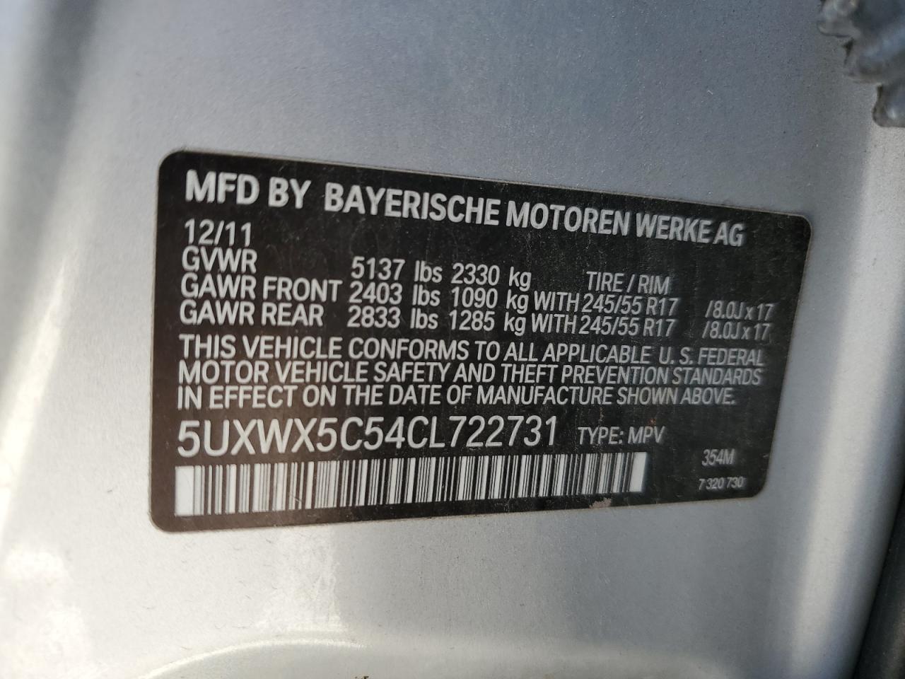 2012 BMW X3 - Image 15