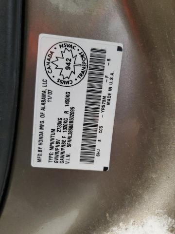 2008 HONDA ODYSSEY EXL