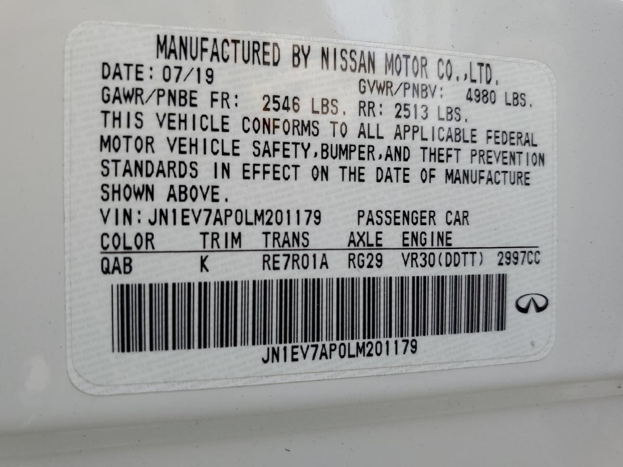 2020 Infiniti Q50 - Image 14