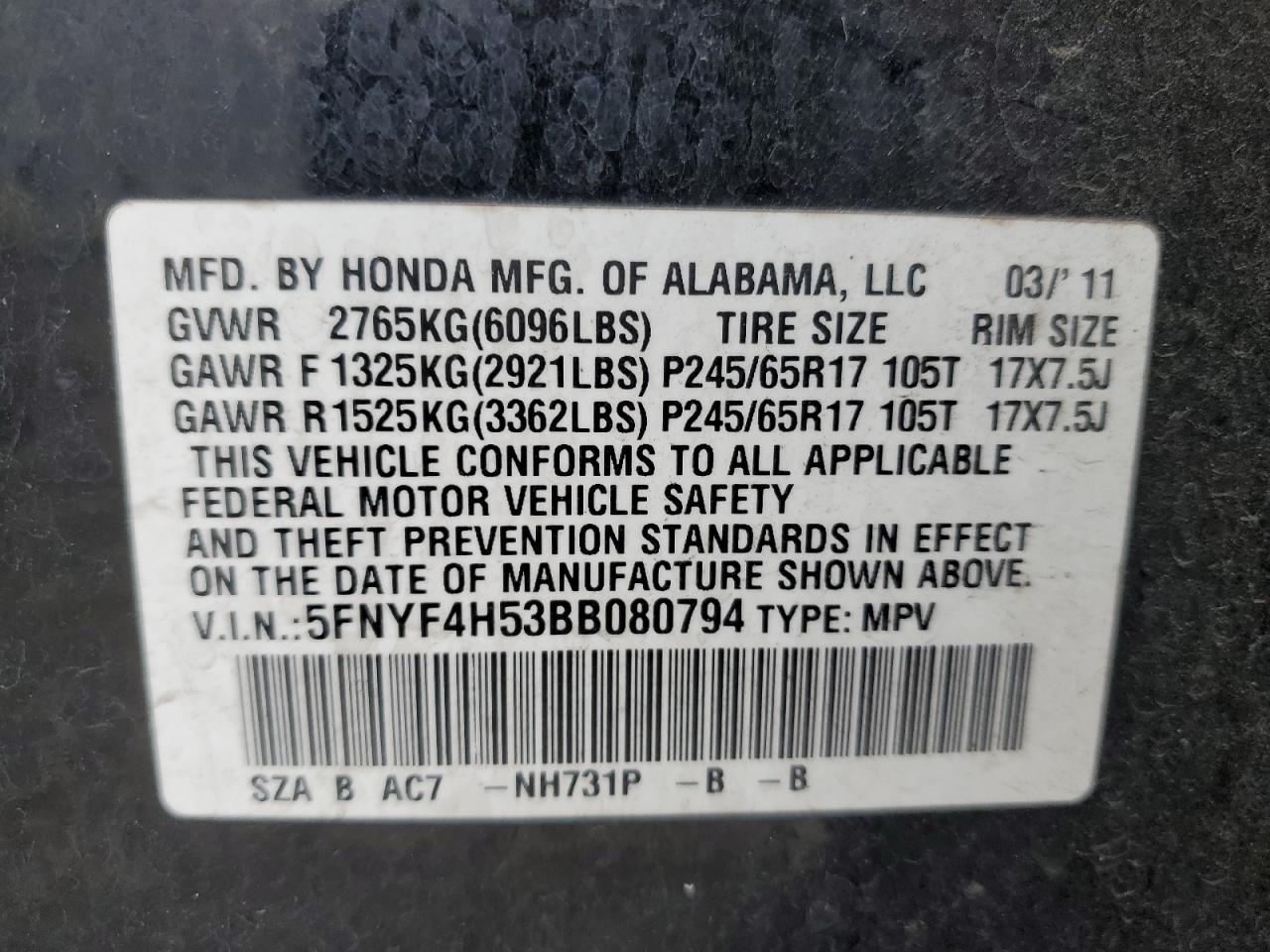 2011 Honda Pilot - Image 13