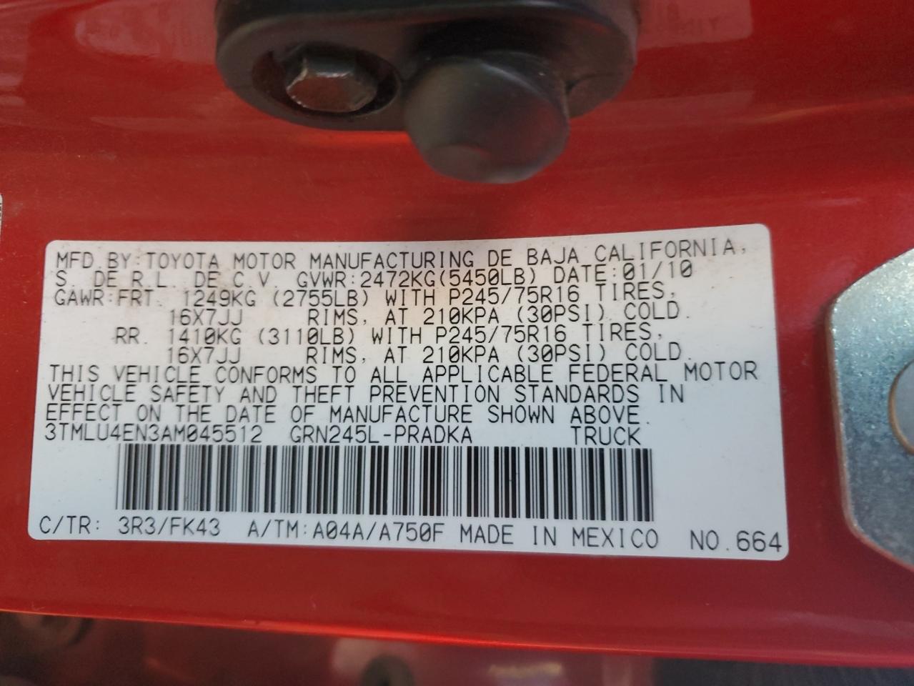 2010 Toyota Tacoma - Image 12