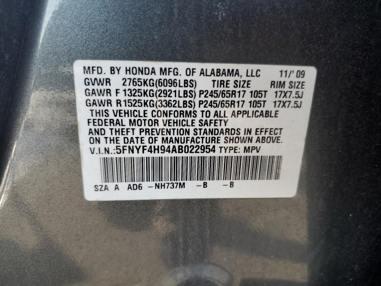 2010 Honda Pilot - Image 15