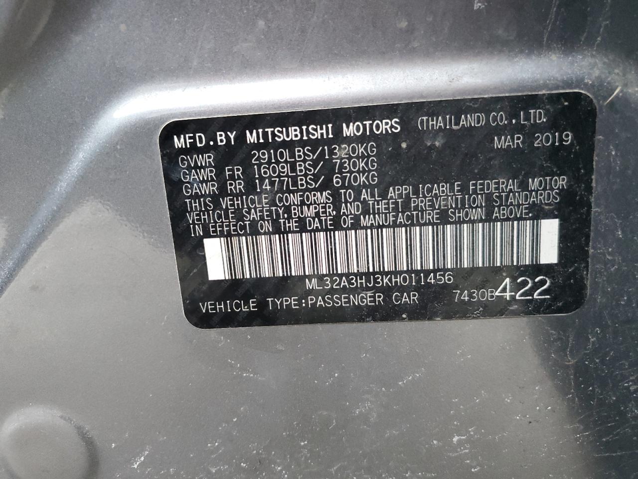 2019 Mitsubishi Mirage - Image 12