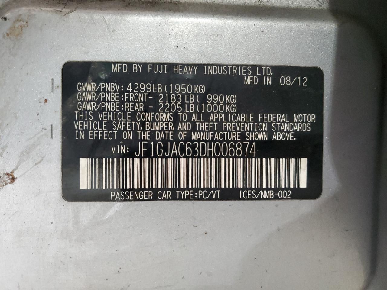 2013 Subaru Impreza - Image 12